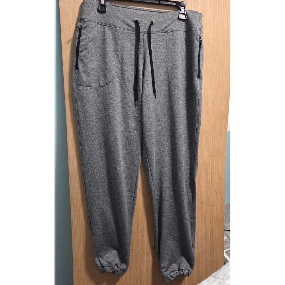 Tek Gear On-the-Go Gear Womens Heather Gray‎ Jogger Sweatpants Size Medium